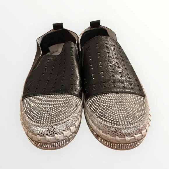 Bernie Mev Glitter Slip-On Sneakers Size 8.5 - Picture 3 of 5